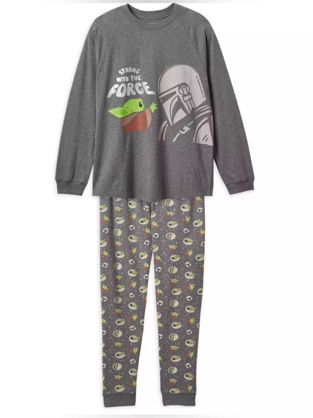 Grogu and Mandalorian Pajama Set for Adults – Star Wars: The Mandalorian S New